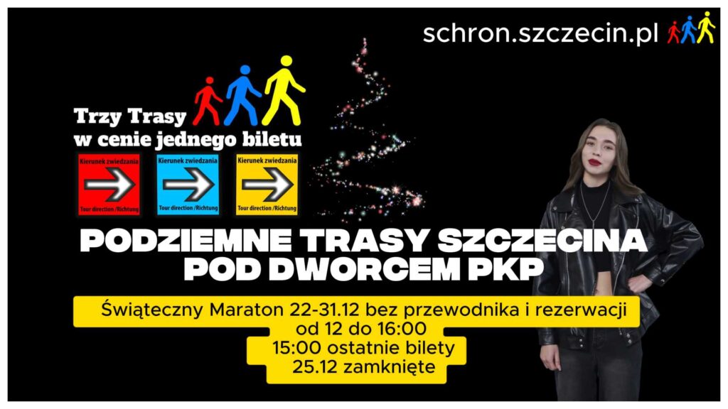 oferta świąteczna atrakcja turystyczna Podziemne Trasy Szczecina maraton zwiedzania